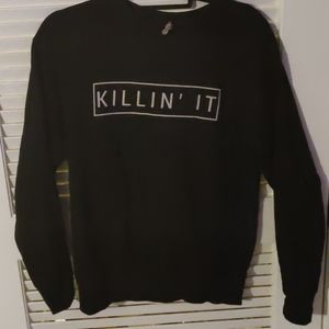 Black "Killin It" sweater